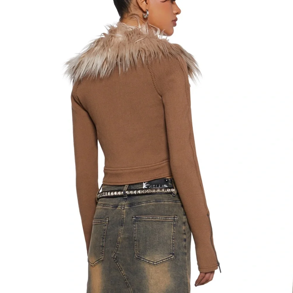 NWT XL DELIA*S ONE TRUE PAIRING MOTO JACKET - Picture 4 of 6